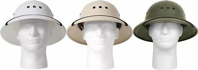Pith Helmet Vietnam Style Light Weight Hard Plastic Safari Pith Helmet 5670