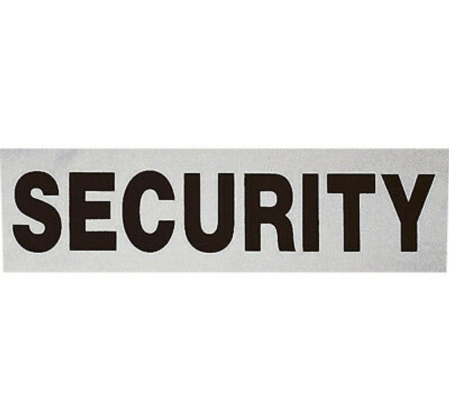 Security Reflective Patch 3.5" x 12" Black White Large Branch Service Tape