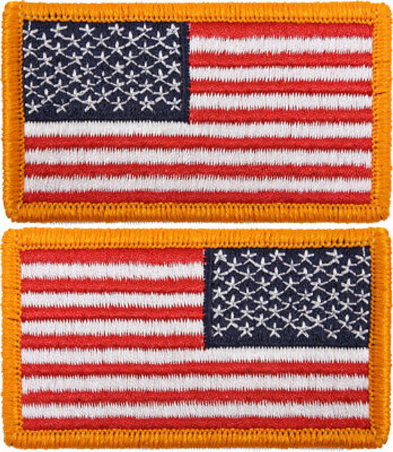 2 Pack US Flag Patch Red White Blue USA Military Tactical Uniform American