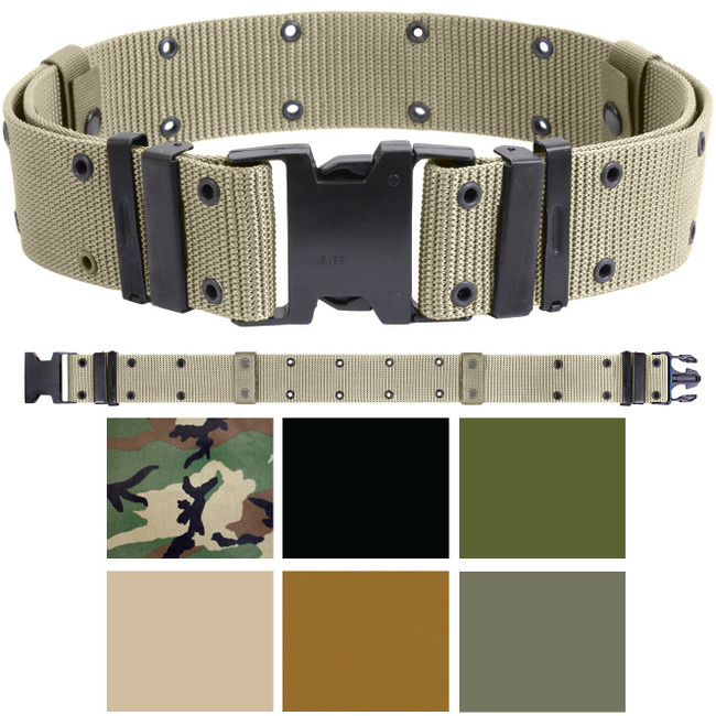 Military Pistol Belt Nylon Tactical Web Utility Duty ALICE Marine Corps GI Type