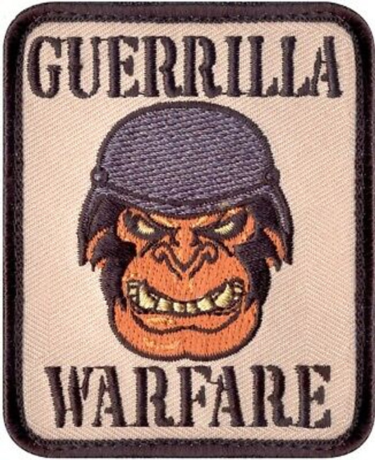 Guerrilla Warfare Hook & Loop Morale Patch 2.5" x 3"