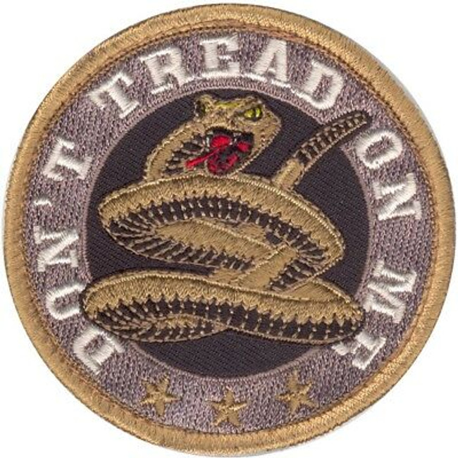 Don't Tread On Me Morale Snake Patch, Round 3"