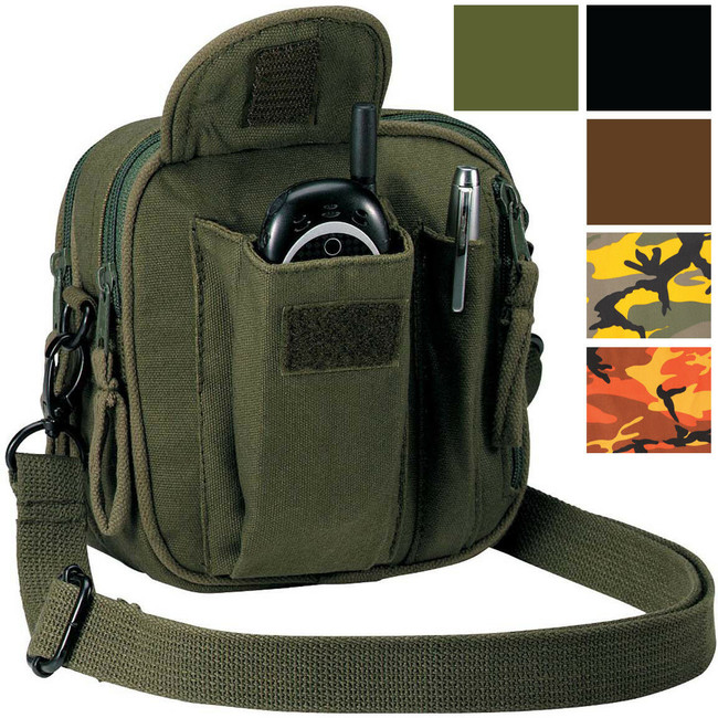 Tactical Organizer Shoulder Pouch Camo Field Bag Mini Purse Travel Camping