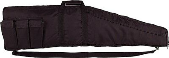 Black Nylon Assault Rifle Cover with Mag Pouches 43" Long