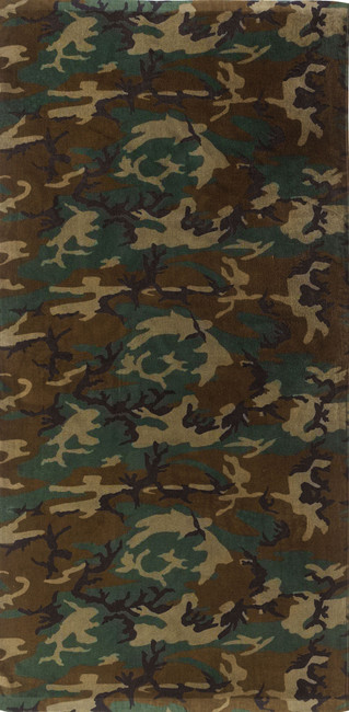 Camo Beach Towel 30" x 60" Woodland Camouflage Army Military Green