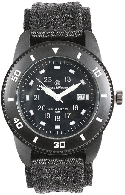 Smith & Wesson Black Military Tactical Commando Watch