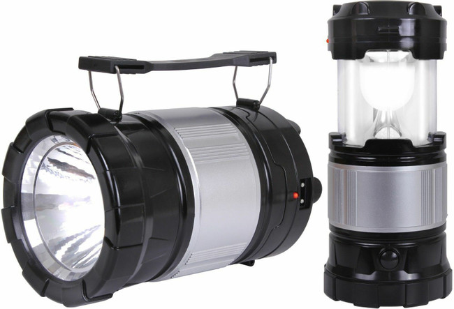 Solar Lantern Torch LED Light with Rechargeable Battery & USB Charger Emergency