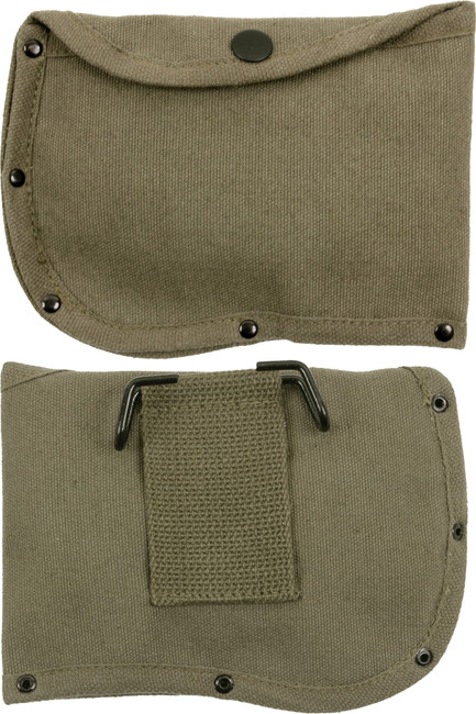 Olive Drab Canvas 6" Axe Sheath with Belt Loop