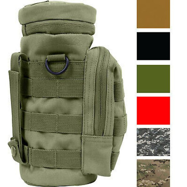 Tactical MOLLE Water Bottle Carrier Pouch Holder Military Army Carry Bottle