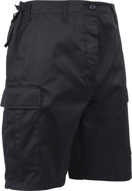 Black Zipper Fly BDU Summer Military Combat Shorts