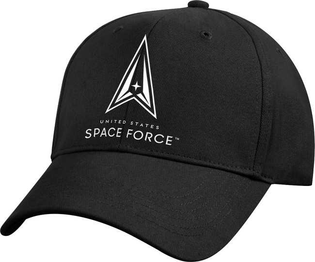 Black US Space Force Logo Cap USAF Low Profile Hat