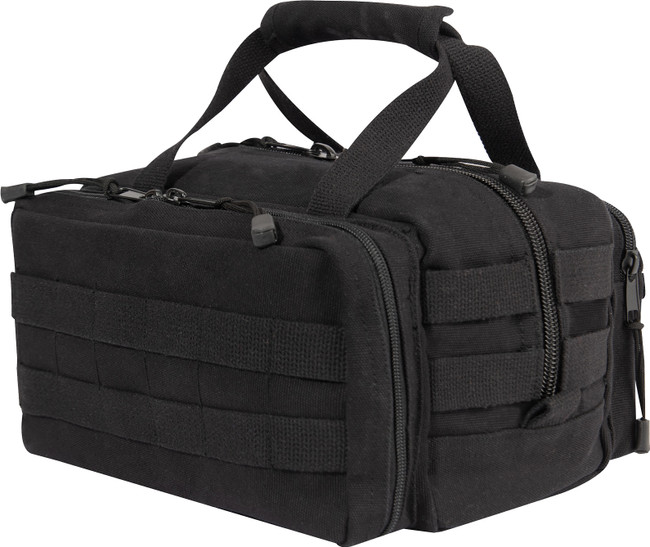 Black Canvas Tactical Tool Bag - Equipment Tool Work Duty Carry Law Enforcement