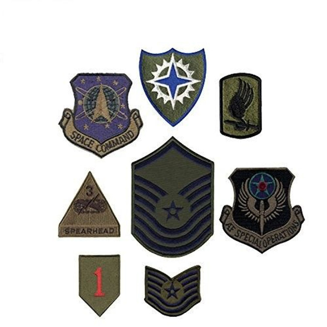 Rothco Ass'T Subdued Military Patches (50/Bag)