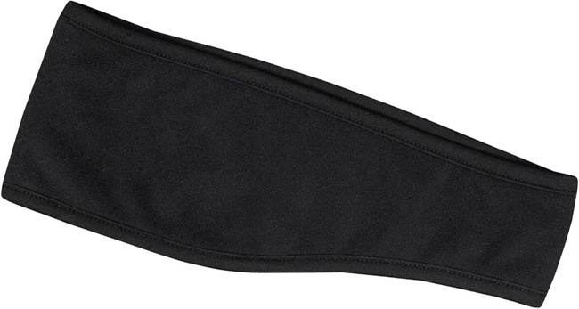 Black Polar Fleece Headband with Ear Warmers