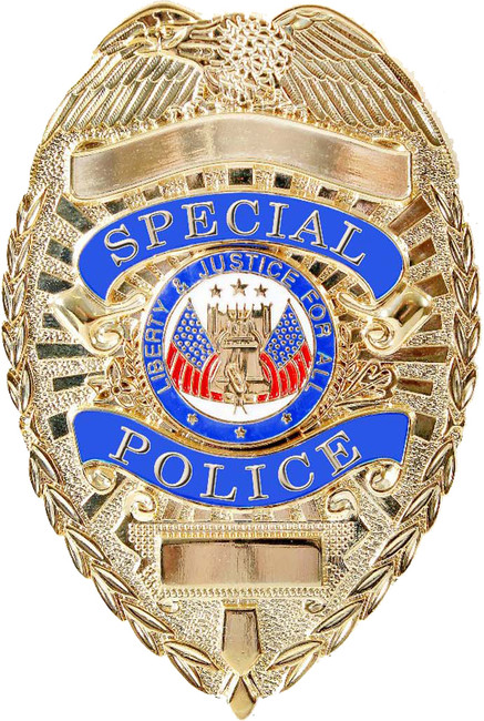 Gold - Deluxe Special Police Badge