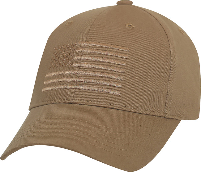 Coyote Brown - U.S. Flag Low Profile Cap