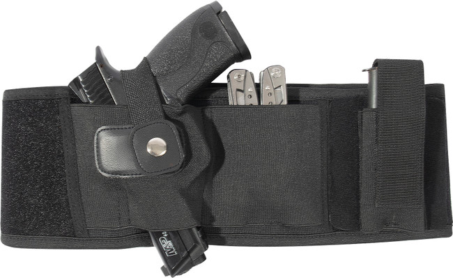 Black Concealed Carry Neoprene Belly Band Holster Discreet Concealed CCW