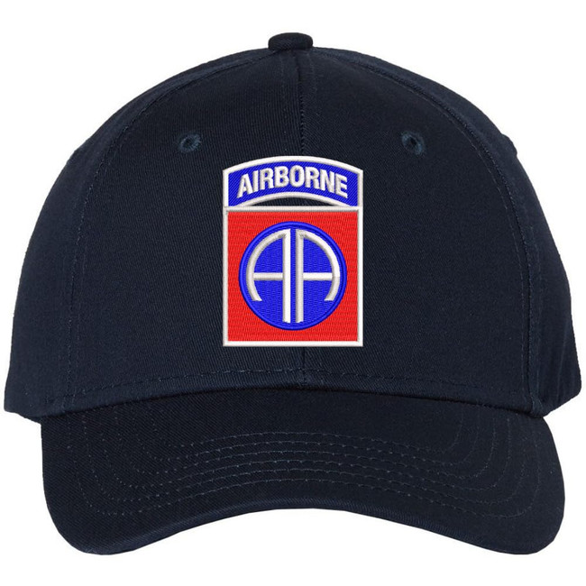82nd Airborne Division US Army Baseball Cap Embroidered Adjustable Hat, Navy Blue