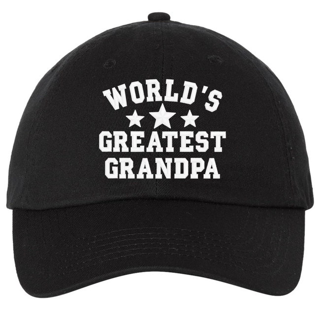 World's Greatest Grandpa Soft Cotton Dad Hat Baseball Hat for the World's Best Grandpa