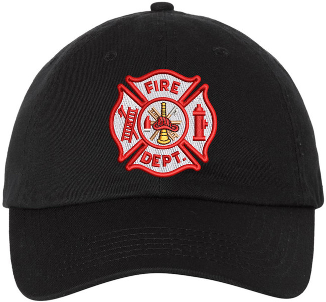 Fire Dept Hat Fire Department Cap Embroidered Dad Hat Adjustable Firefighter Baseball Cap