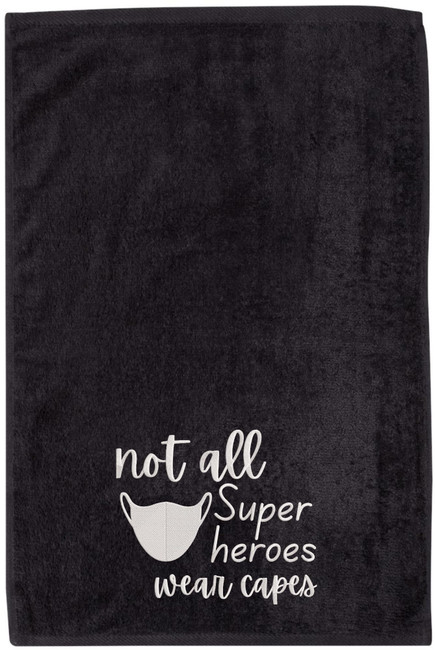 Embroidered Hand Towels - LOVE a Healthcare Hero & Not All Superheroes Wear Capes 100% Cotton Towel