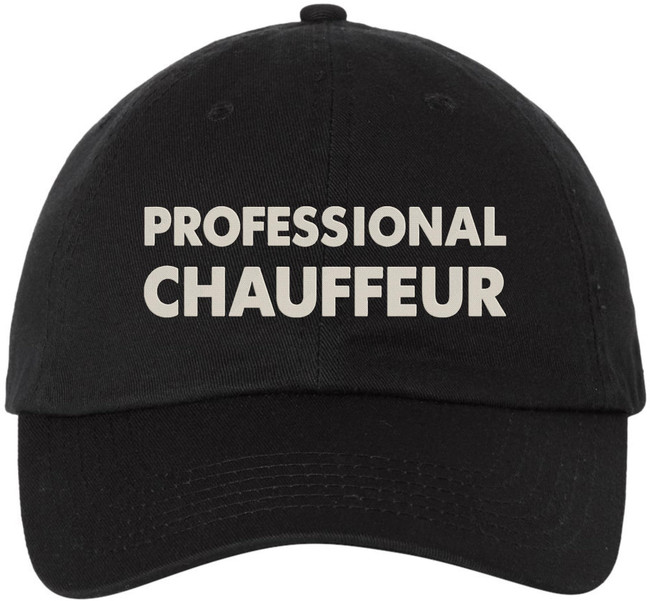 Professional Chauffeur Embroidered Baseball Cap Chauffeur Driver Taxi Transportation Adjustable Dad Hat