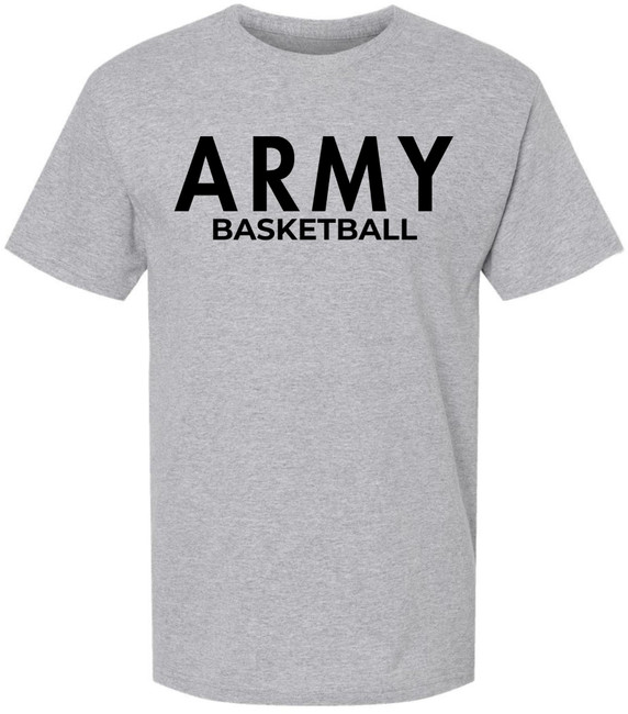 Army Basketball T-Shirt | U.S. Military Academy US Army Sports Team Short Sleeve Physical Training PT Tee Shirt