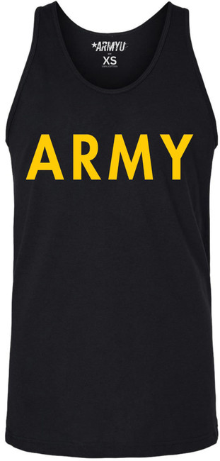 ARMY Physical Training PT Tank Top | US Military Infantry Exercise Training Sleeveless Printed Top