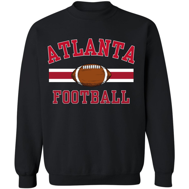 National Football US City League Teams Crewneck Sweatshirt | USA City Warm Sports Fan Gameday Pullover