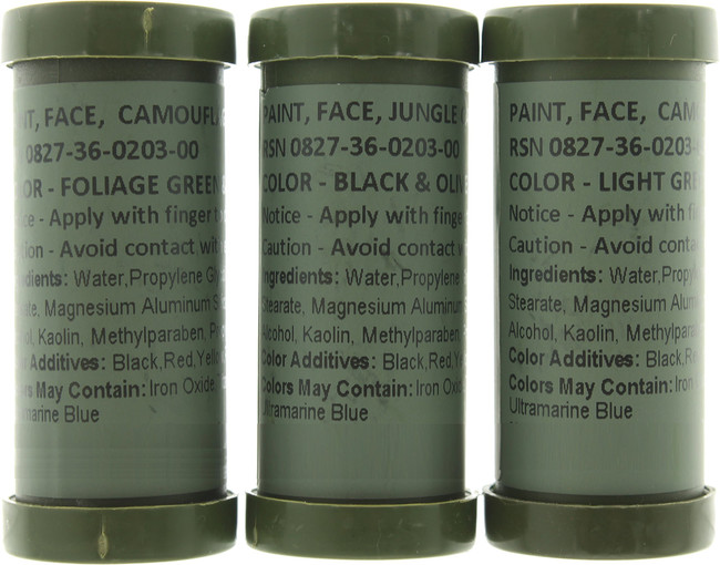 Camo Face Paint, NATO Military Camouflage Outdoor Makeup Jungle Paint Sticks