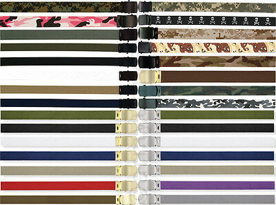 Military Web Belts 100% Cotton Camo Military Wear Web Belts
