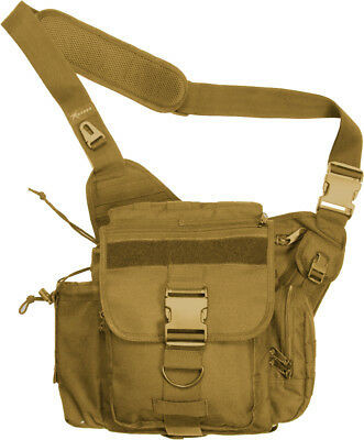 Coyote Brown Jumbo Advanced Tactical Hipster Bag One Strap Shoulder MOLLE Pack