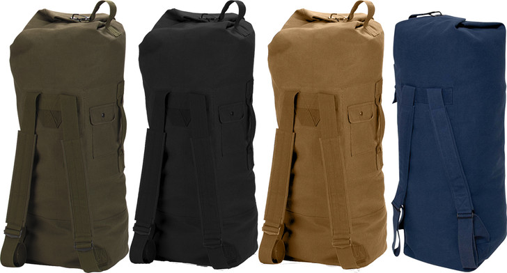 Heavy Duty Top Load Duffle Bag Backpack with Double Straps , 22" x 38"