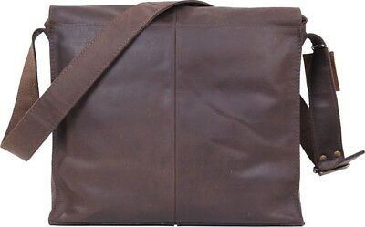 Brown Premium Leather Medic Bag Crossbody Rugged Heavy Duty EDC Shoulder Bag
