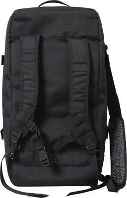 Black Tactical Mission Duffle Carry Bag Multi Functional Convertible Backpack