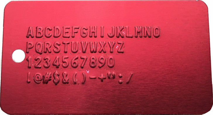 Red Medical Alert Tag Custom Print Health ID Medic Embossed Metal Dog Tag Dogtag