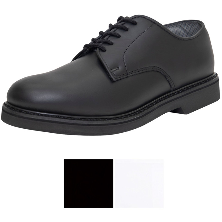 Soft Sole Leather Uniform Oxford Dress Shoes Military Duty Work