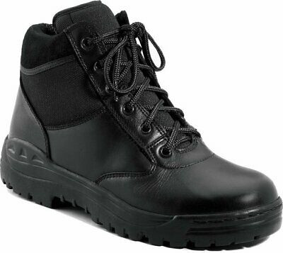 Black Public Safety Forced Entry Leather 6" High Tactical Boots