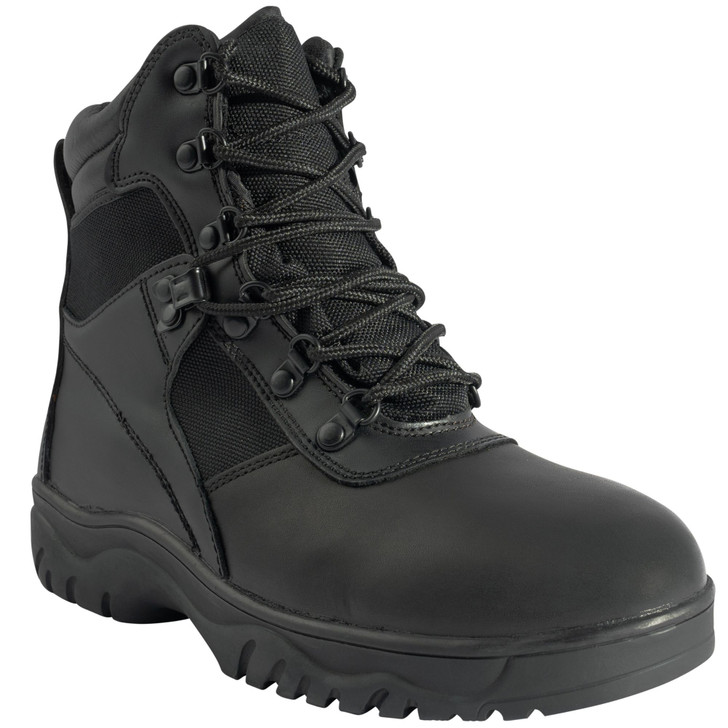 Black Military Blood Pathogen Resistant & Waterproof Tactical Boots 6"