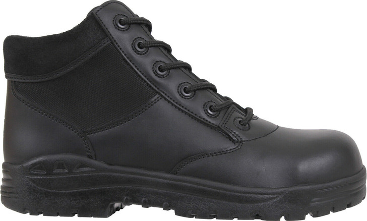 Black Forced Entry Tactical Mid Top Composite Toe Boots 6" Slip Resistant