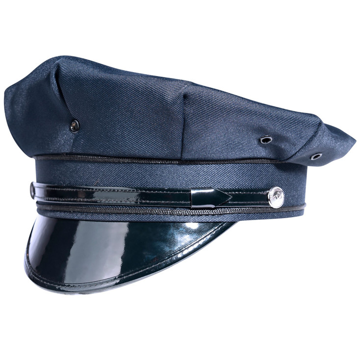 Navy Blue 8 Point Duty Cap, Uniform Hat Security Police Law Enforcement Officer