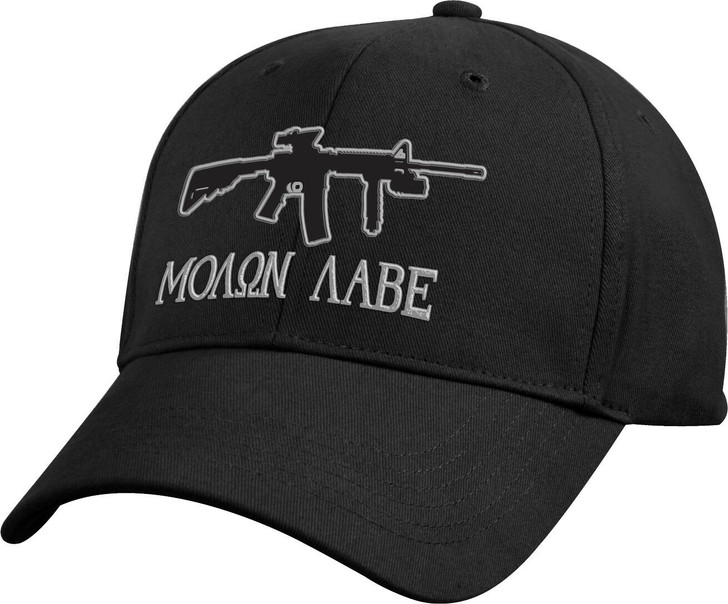 Black Molon Labe Sniper Rifle Deluxe Low Profile Baseball Hat Cap