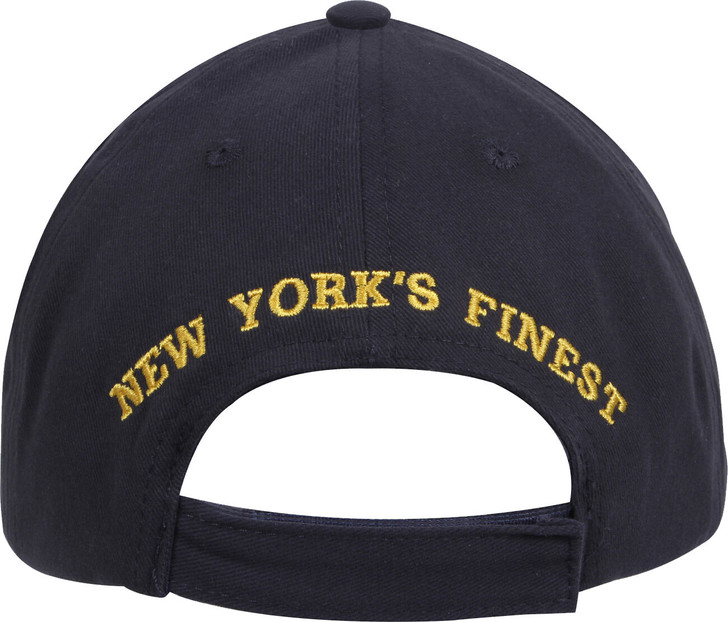 Official NYPD Emblem Cap, Navy Blue Gold New York Police Department Licensed Hat
