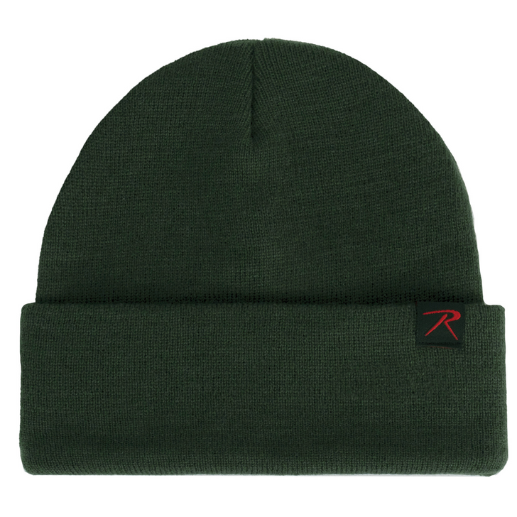Fine Knit Deluxe Acrylic Watch Cap Solid Colors Cold Weather Hat