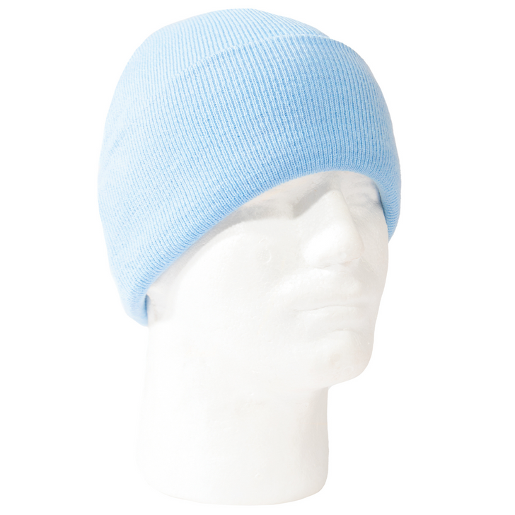 Fine Knit Deluxe Acrylic Watch Cap Solid Colors Cold Weather Hat