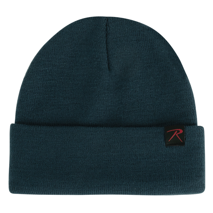 Fine Knit Deluxe Acrylic Watch Cap Solid Colors Cold Weather Hat