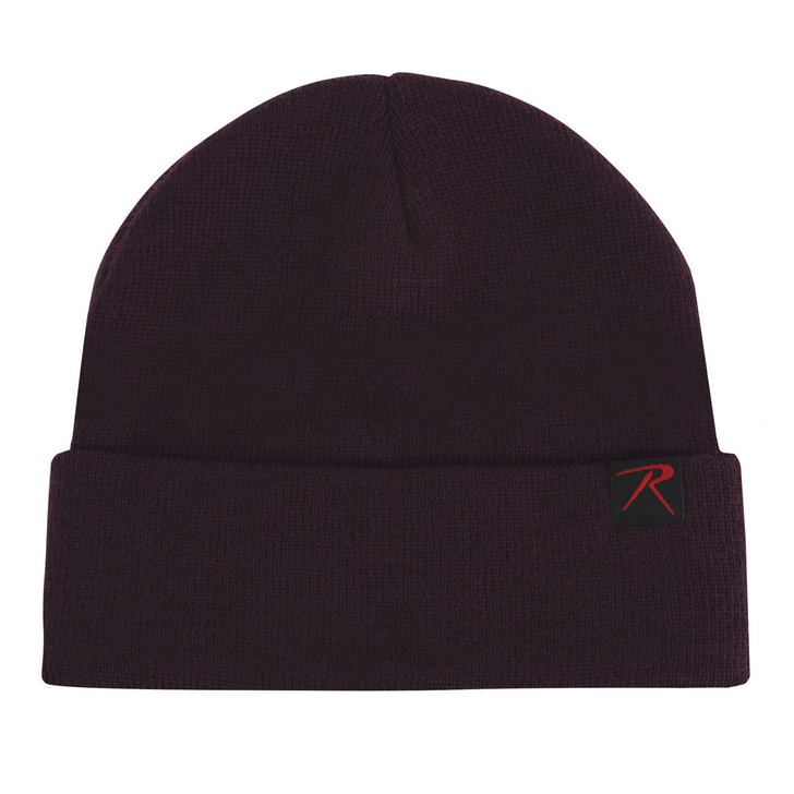 Fine Knit Deluxe Acrylic Watch Cap Solid Colors Cold Weather Hat