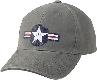 Olive Drab Vintage US Air Corp Logo Adjustable Hat
