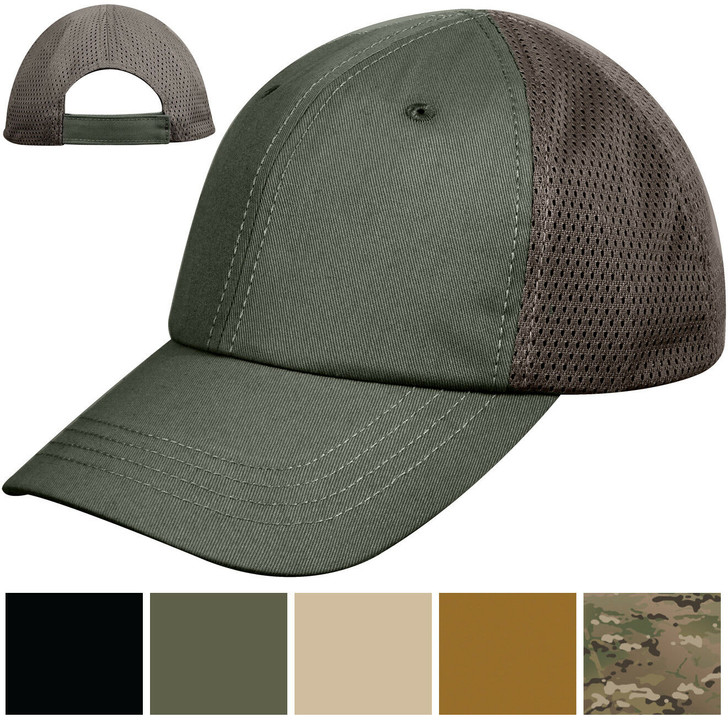 Tactical Mesh Cap Adjustable Military Ball Hat Lightweight Summer Breathable