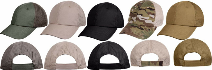 Tactical Mesh Cap Adjustable Military Ball Hat Lightweight Summer Breathable